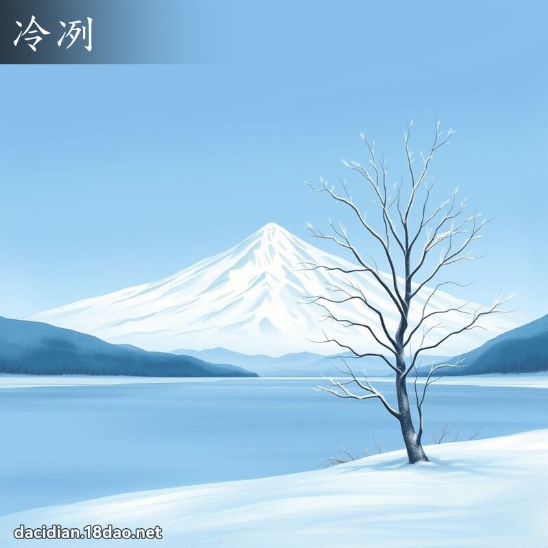 冷冽 - 国语大辞典配图
