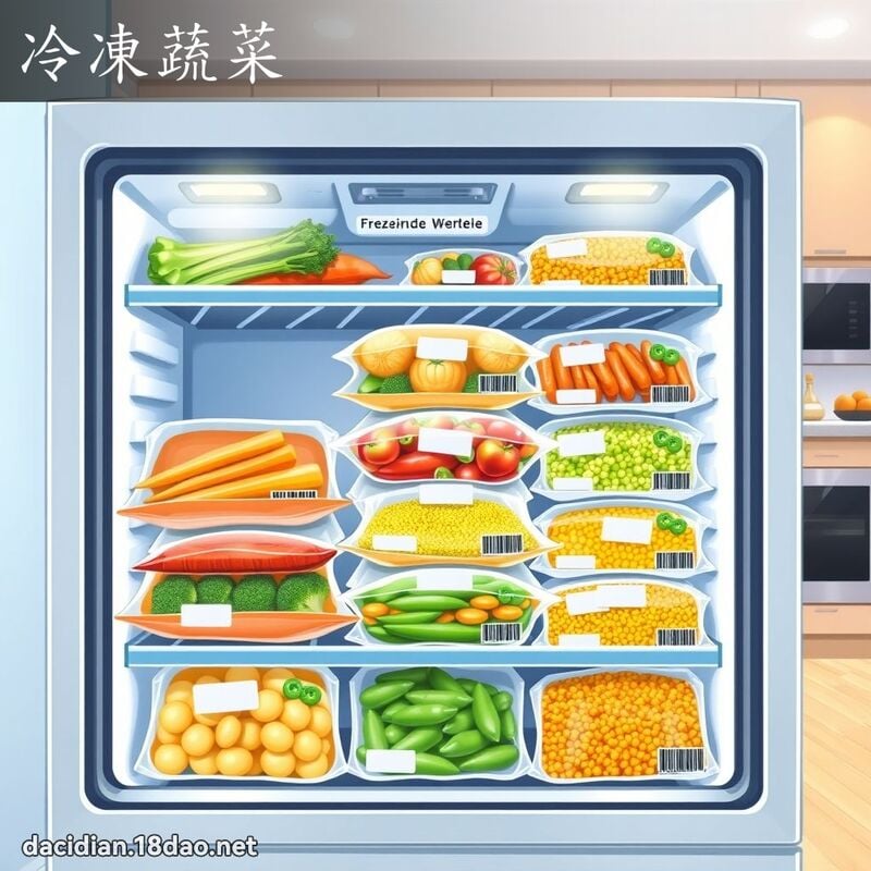 冷冻蔬菜 - 国语大辞典配图