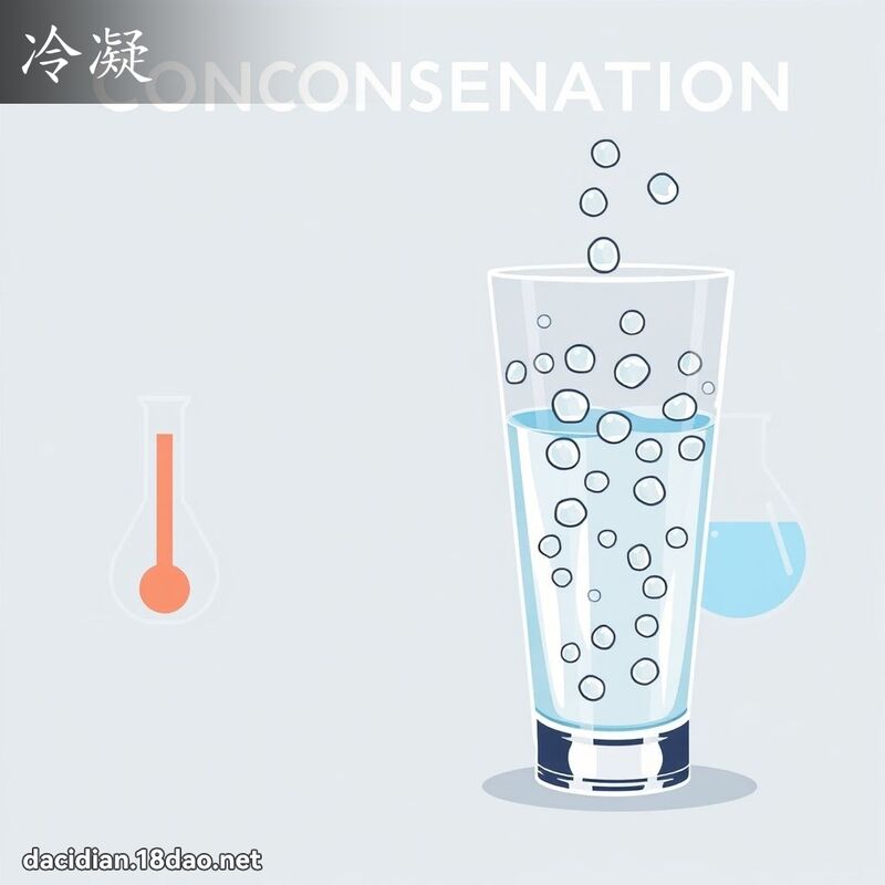 冷凝 - 国语大辞典配图