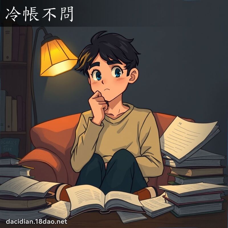 冷帐不问 - 国语大辞典配图
