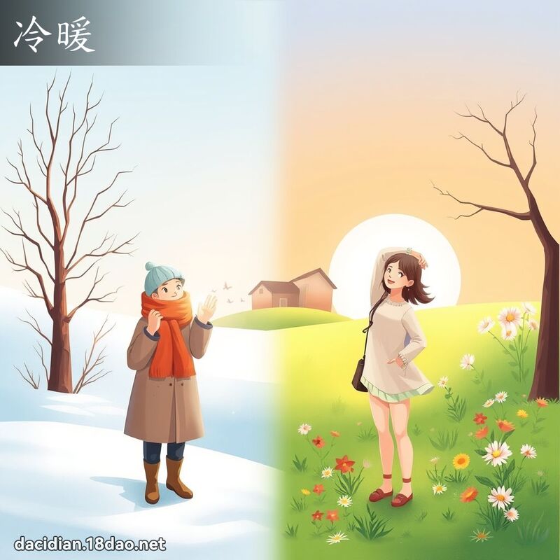 冷暖 - 国语大辞典配图