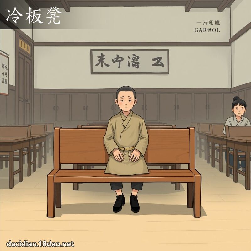 冷板凳 - 國語大辭典配圖