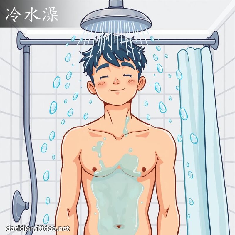 冷水澡 - 国语大辞典配图