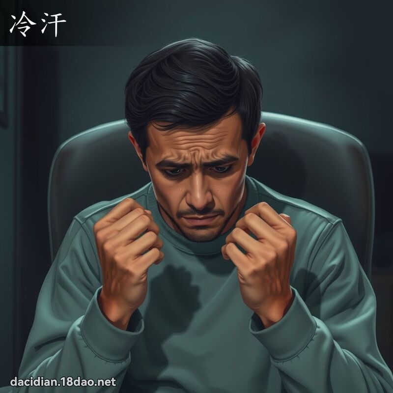 冷汗 - 国语大辞典配图