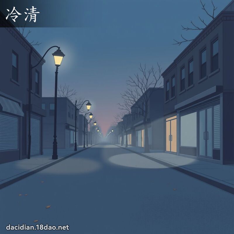 冷清 - 國語大辭典配圖
