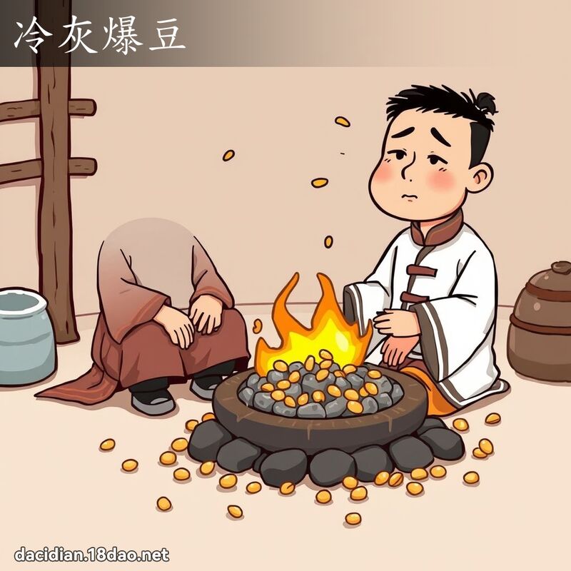 冷灰爆豆 - 國語大辭典配圖