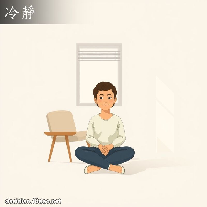 冷靜 - 國語大辭典配圖