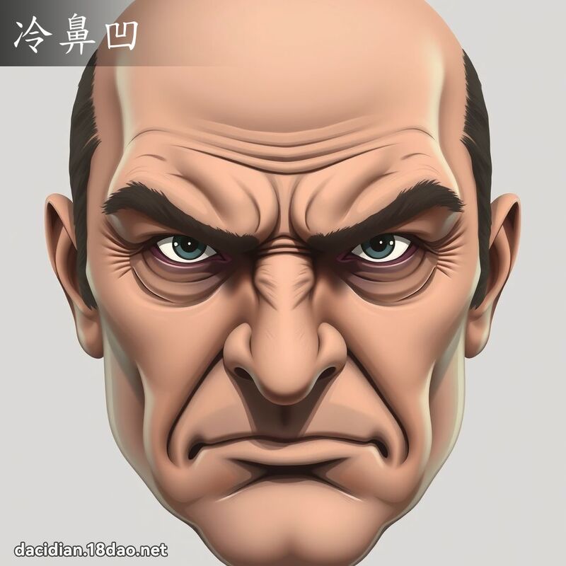 冷鼻凹 - 国语大辞典配图