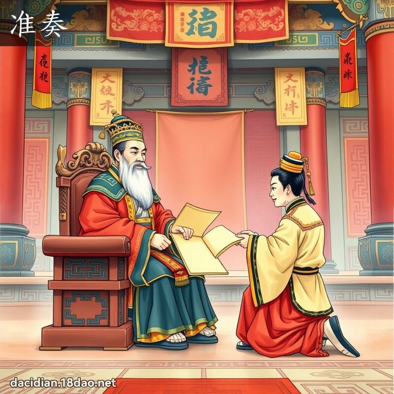 准奏 - 国语大辞典配图
