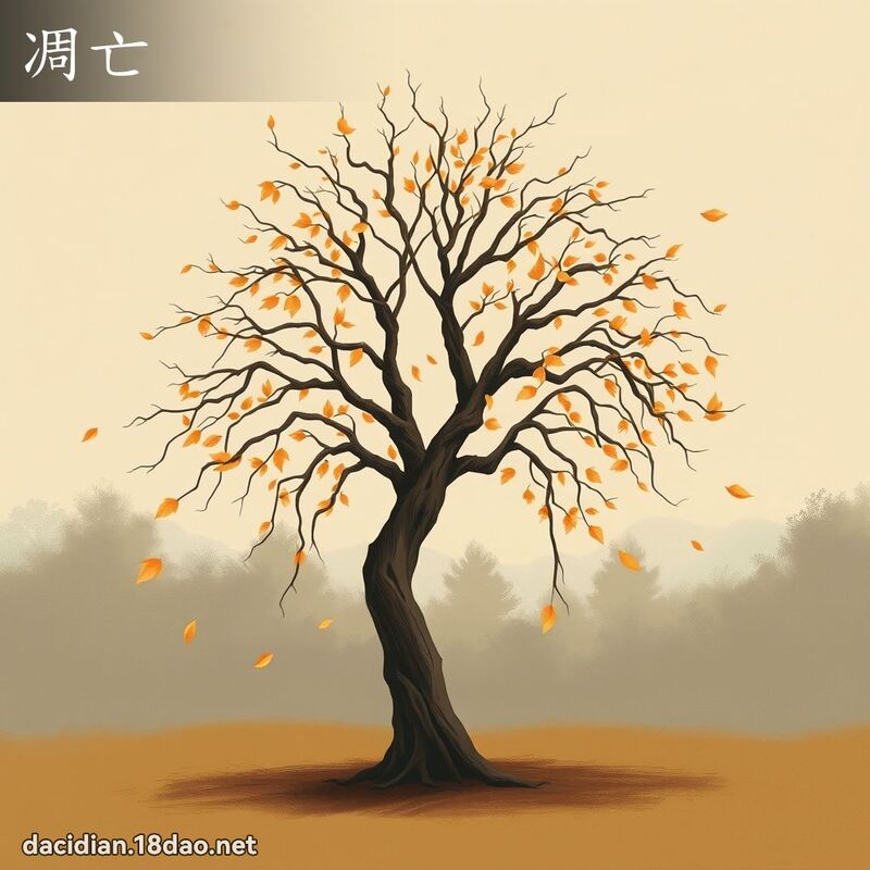 凋亡 - 國語大辭典配圖