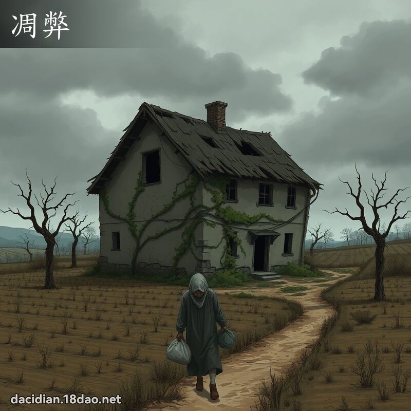 凋弊 - 国语大辞典配图