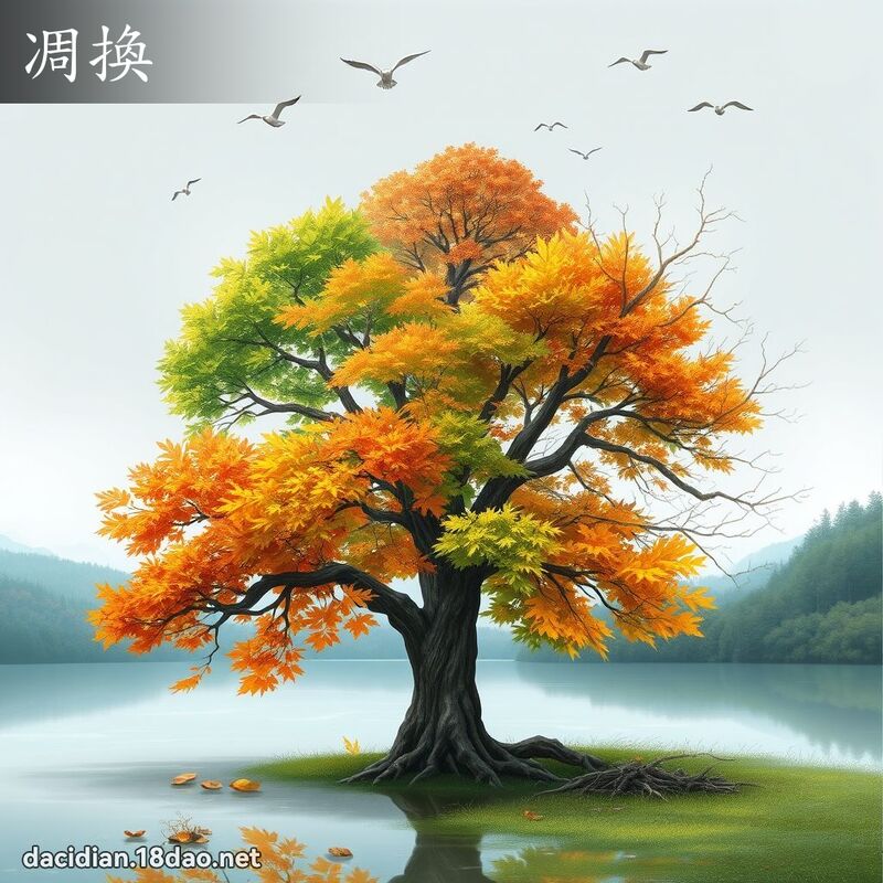 凋换 - 国语大辞典配图