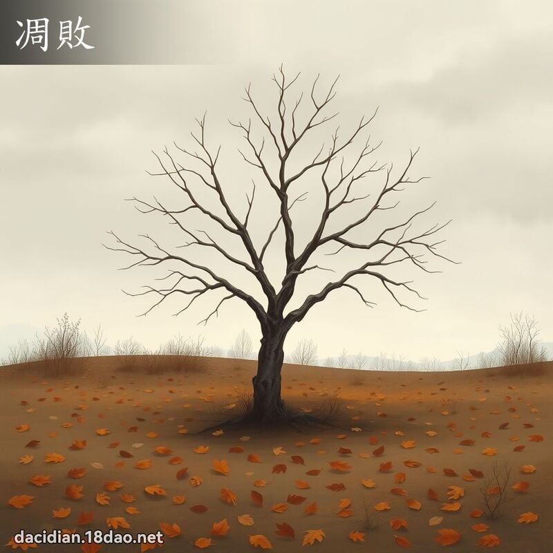 凋败 - 国语大辞典配图