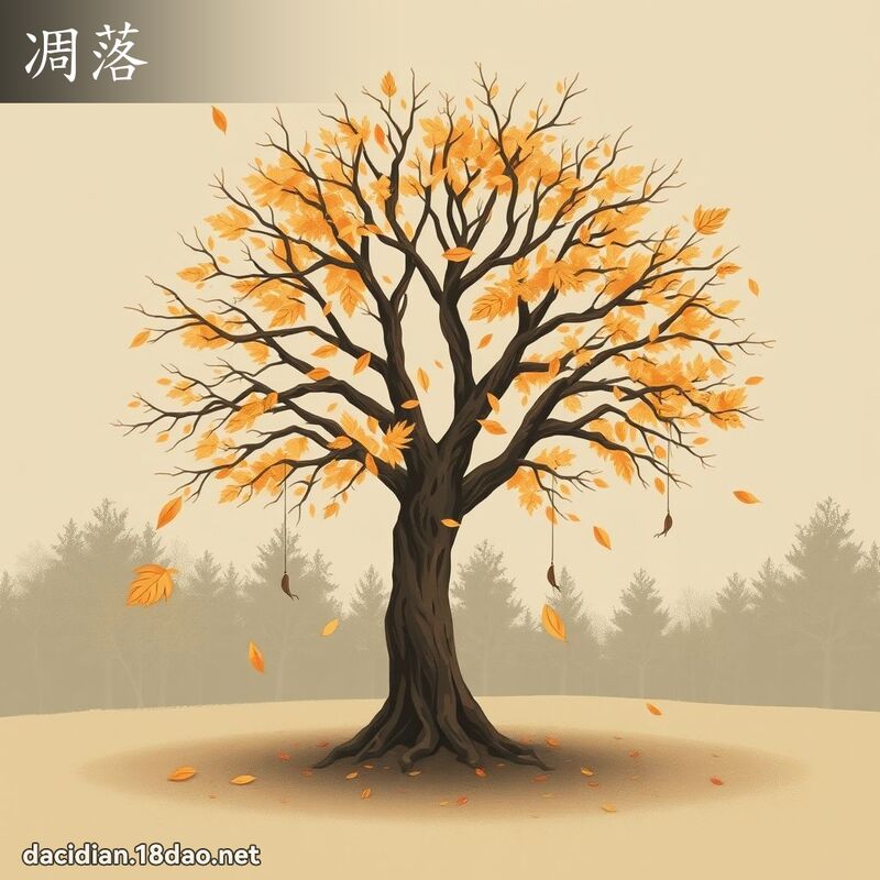 凋落 - 国语大辞典配图