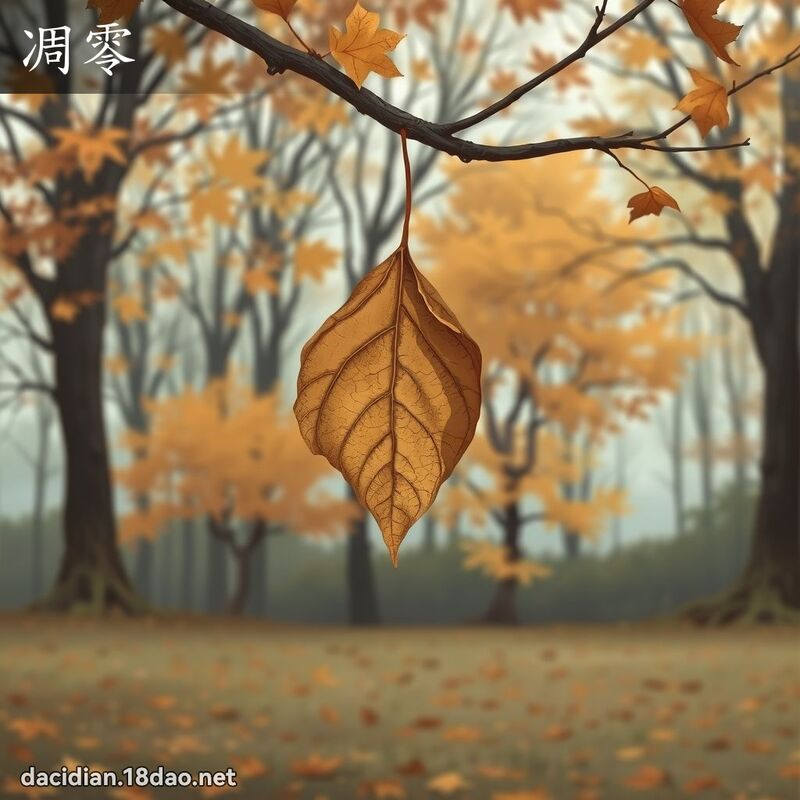 凋零 - 國語大辭典配圖