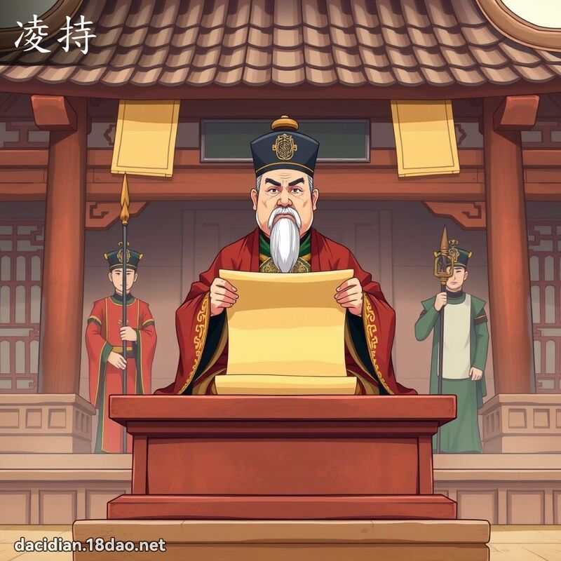 凌持 - 国语大辞典配图