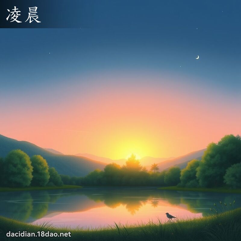 凌晨 - 国语大辞典配图