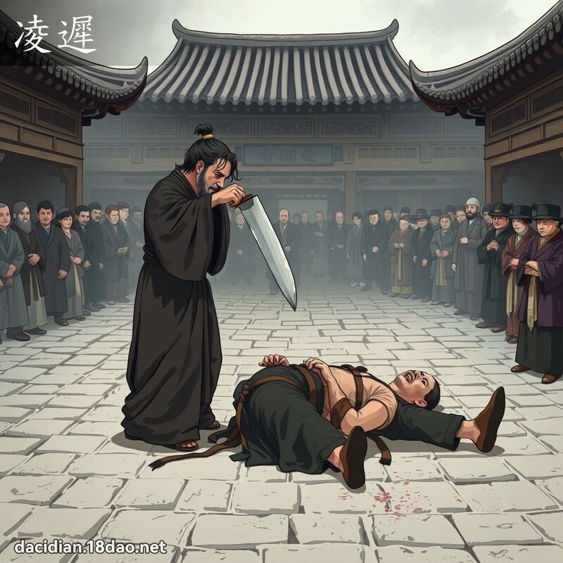 凌迟 - 国语大辞典配图