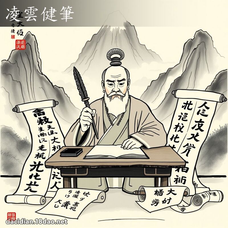 凌雲健筆 - 國語大辭典配圖