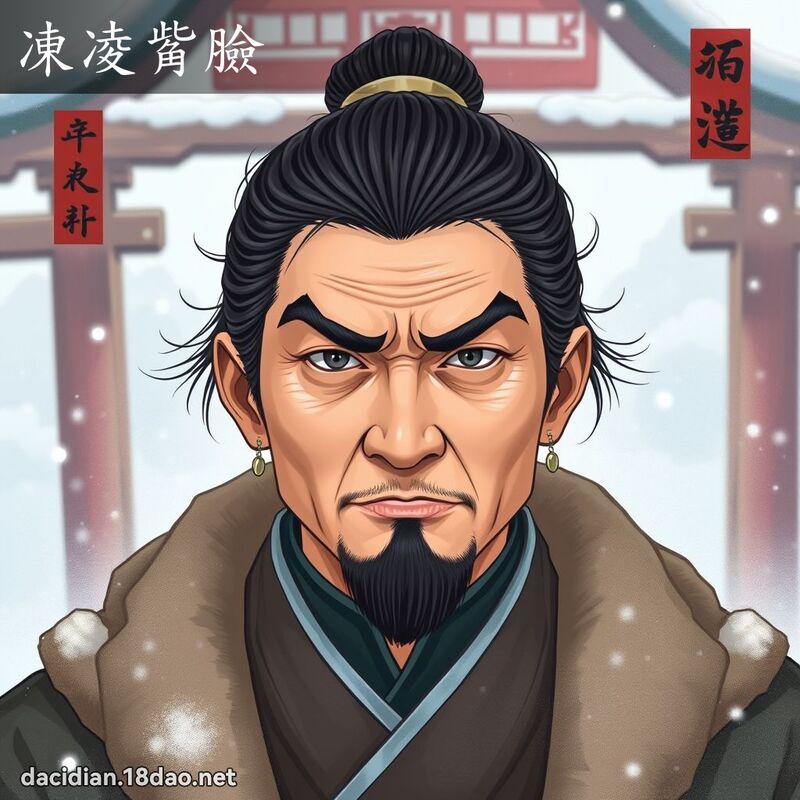 凍凌觜臉 - 國語大辭典配圖