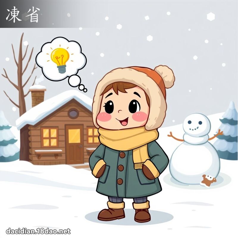 凍省 - 國語大辭典配圖