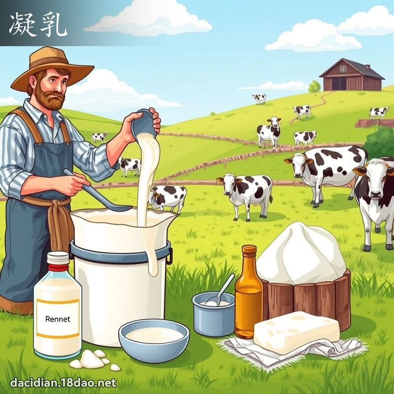 凝乳 - 国语大辞典配图