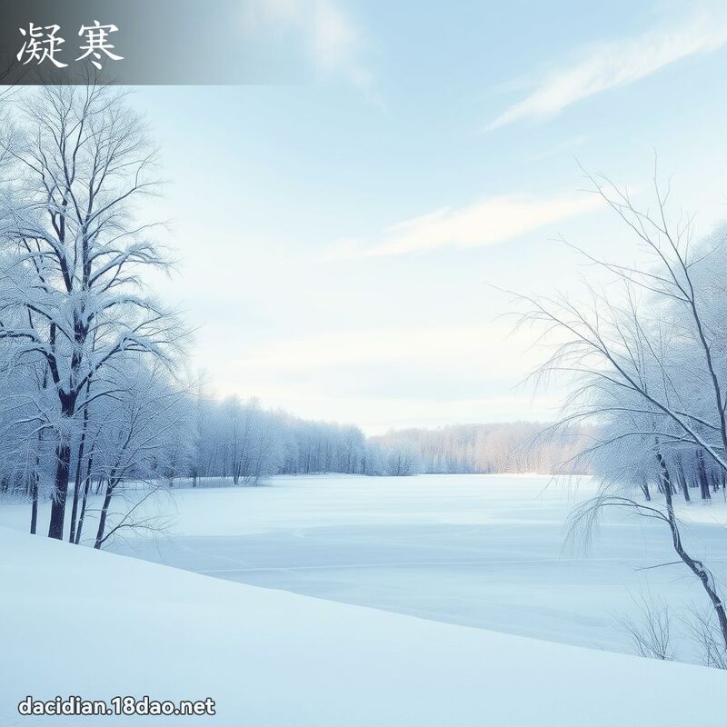凝寒 - 國語大辭典配圖