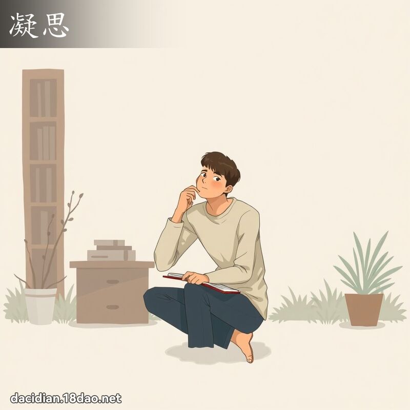 凝思 - 國語大辭典配圖