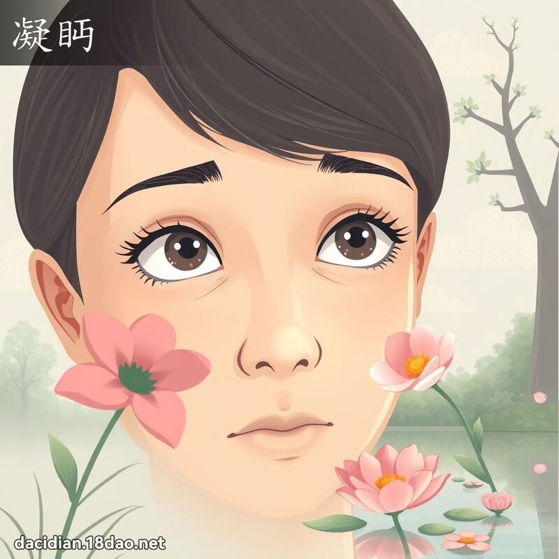 凝眄 - 國語大辭典配圖