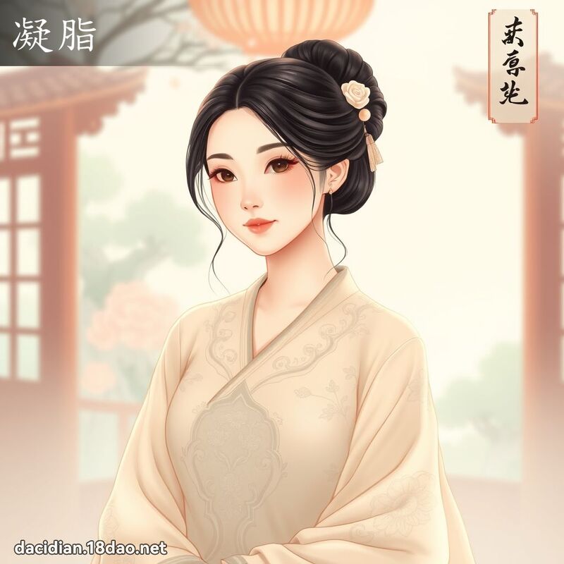 凝脂 - 國語大辭典配圖