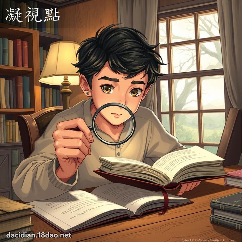 凝視點 - 國語大辭典配圖