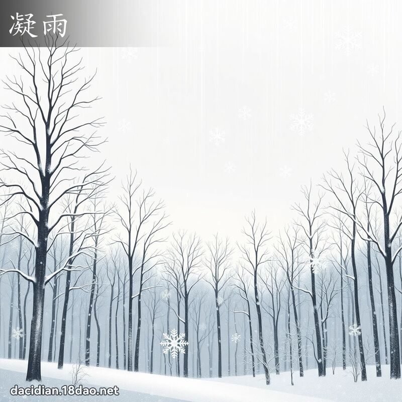 凝雨 - 國語大辭典配圖
