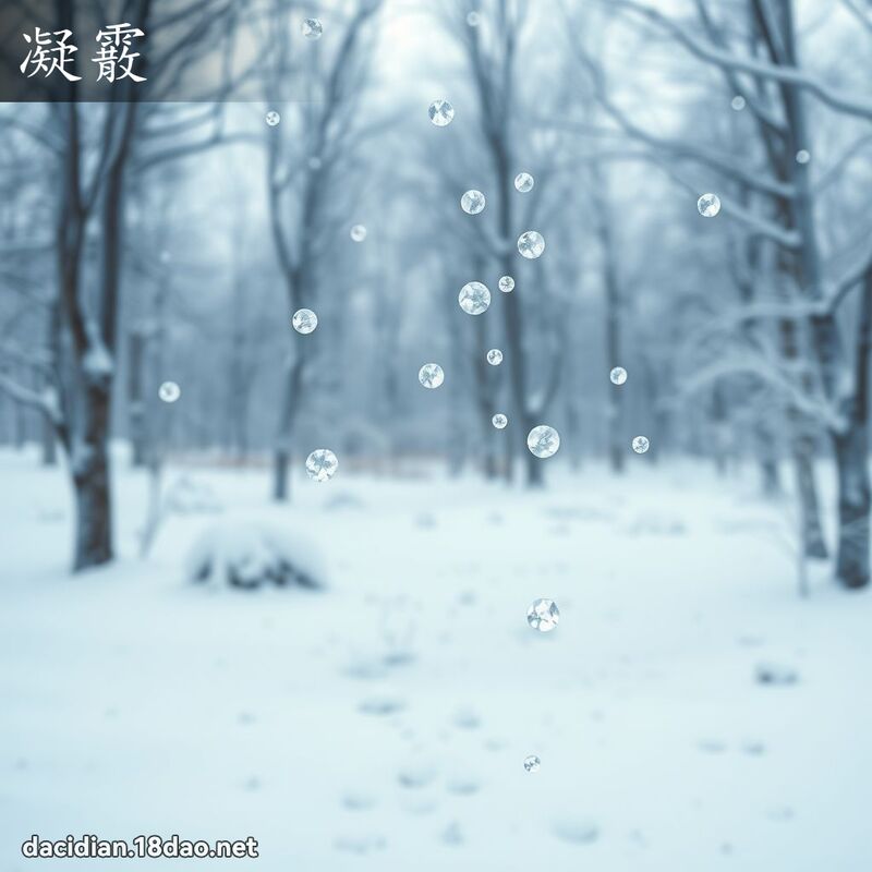 凝霰 - 國語大辭典配圖