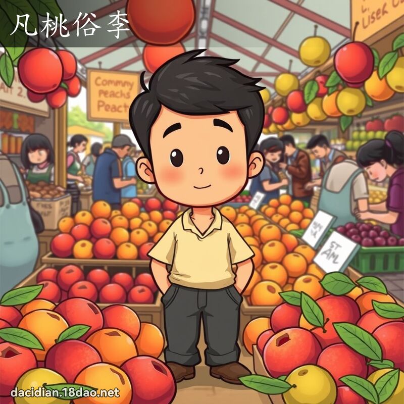 凡桃俗李 - 国语大辞典配图