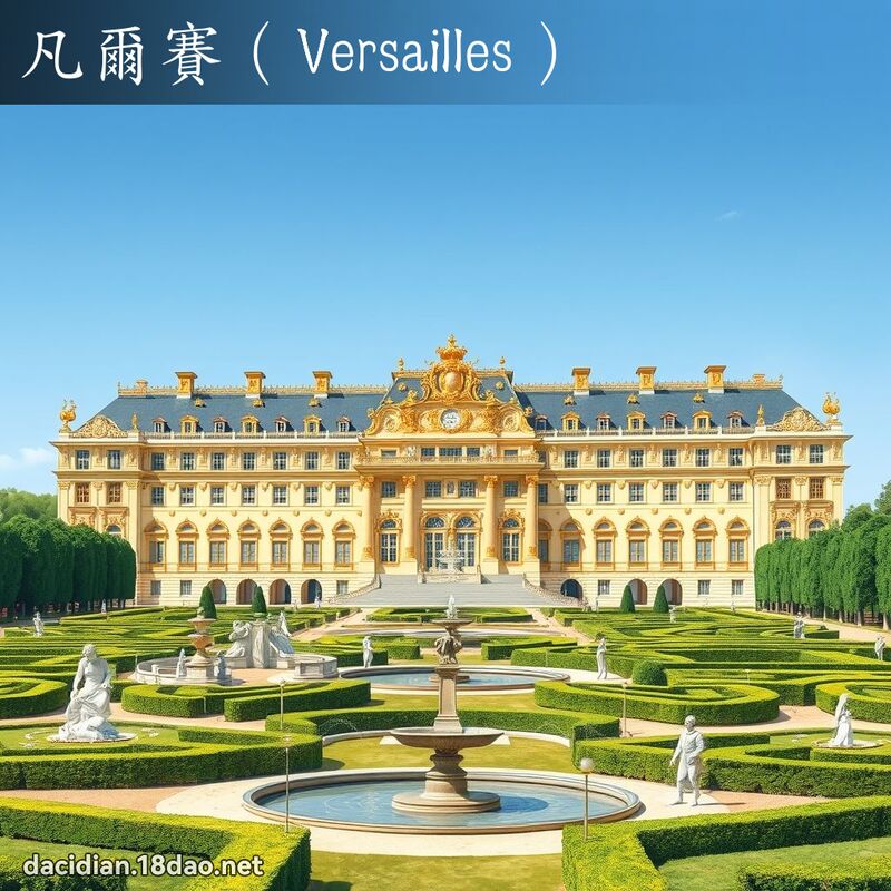 凡爾賽（Versailles） - 國語大辭典配圖