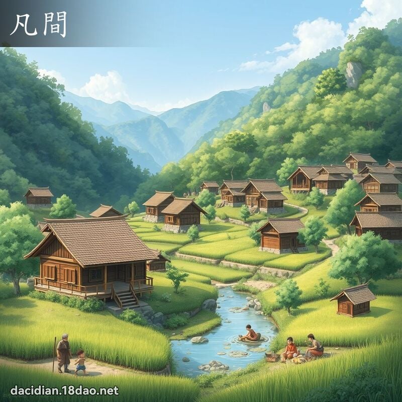 凡間 - 國語大辭典配圖
