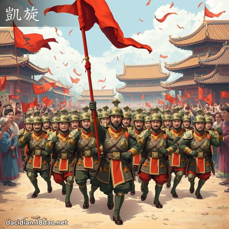 凱旋 - 國語大辭典配圖