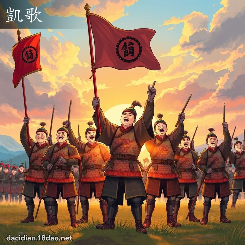 凱歌 - 國語大辭典配圖