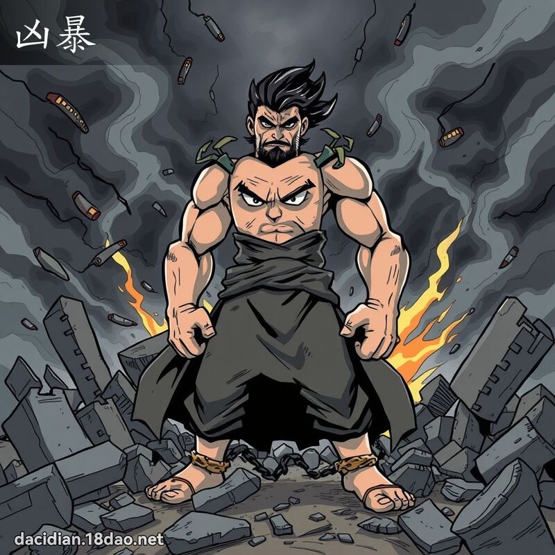 凶暴 - 国语大辞典配图