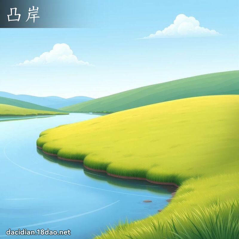 凸岸 - 國語大辭典配圖