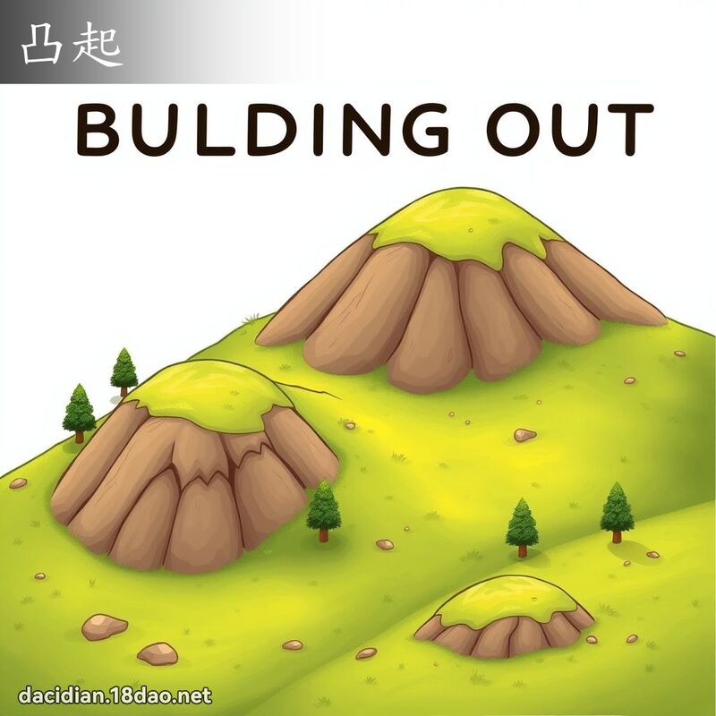 凸起 - 國語大辭典配圖