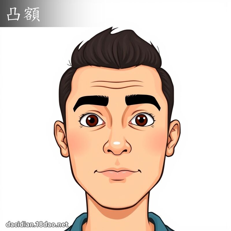 凸額 - 國語大辭典配圖