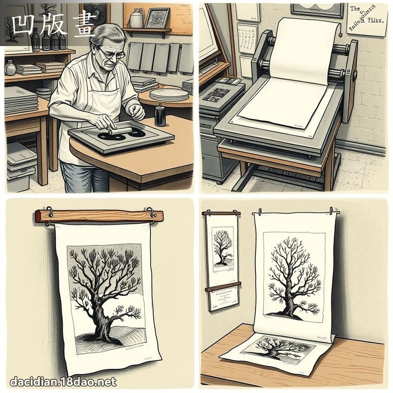 凹版画 - 国语大辞典配图