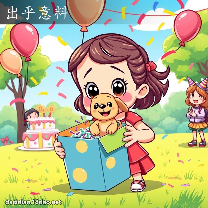 出乎意料 - 國語大辭典配圖