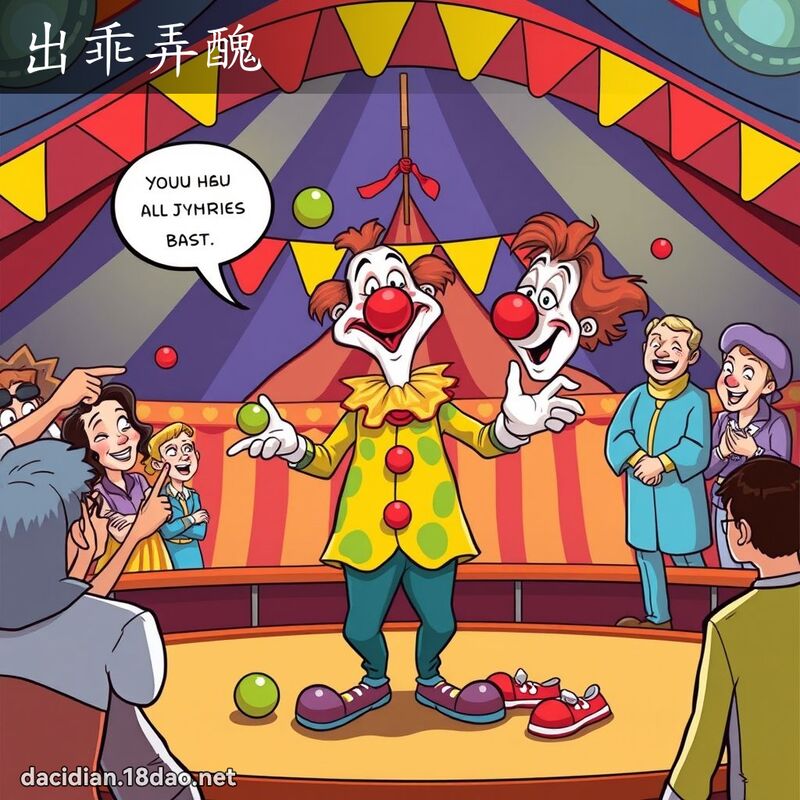 出乖弄醜 - 國語大辭典配圖