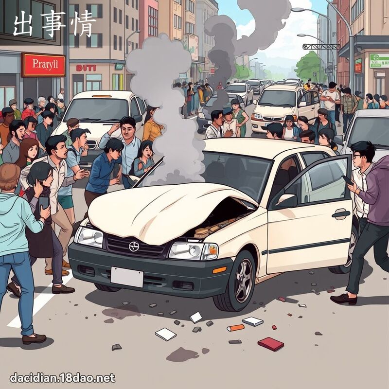 出事情 - 国语大辞典配图