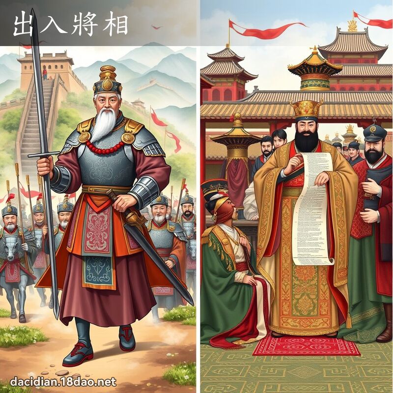 出入將相 - 國語大辭典配圖