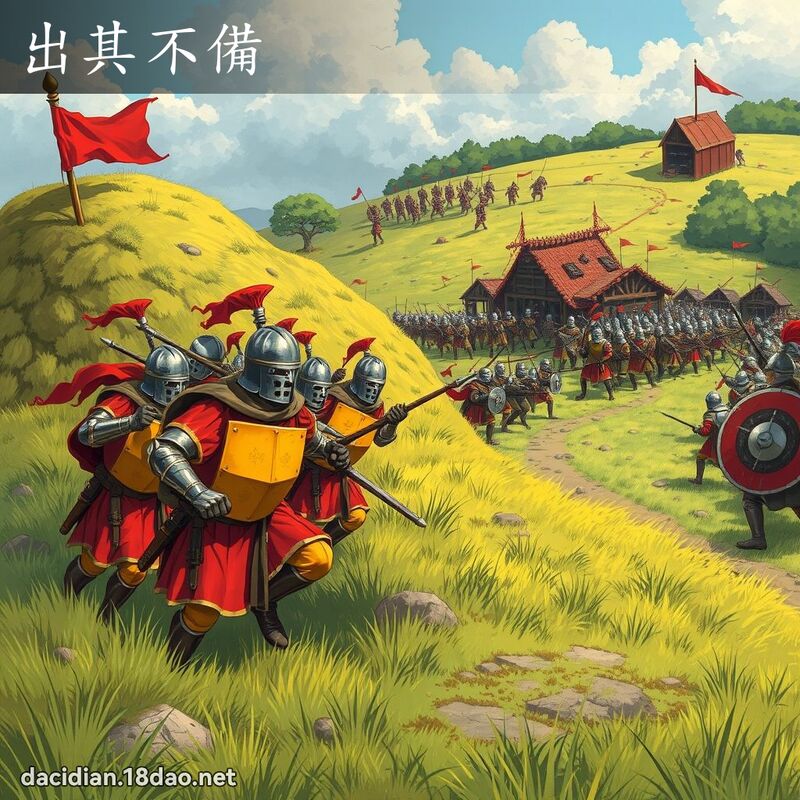 出其不备 - 国语大辞典配图