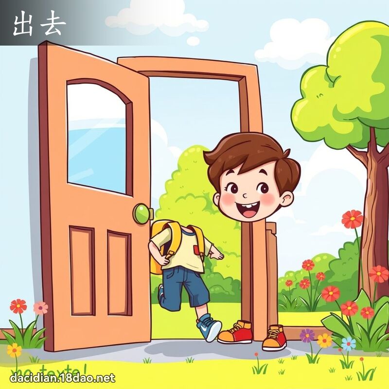出去 - 國語大辭典配圖