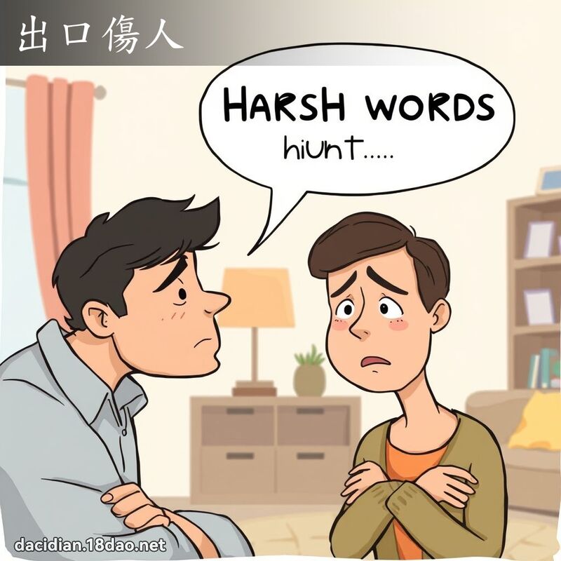出口傷人 - 國語大辭典配圖
